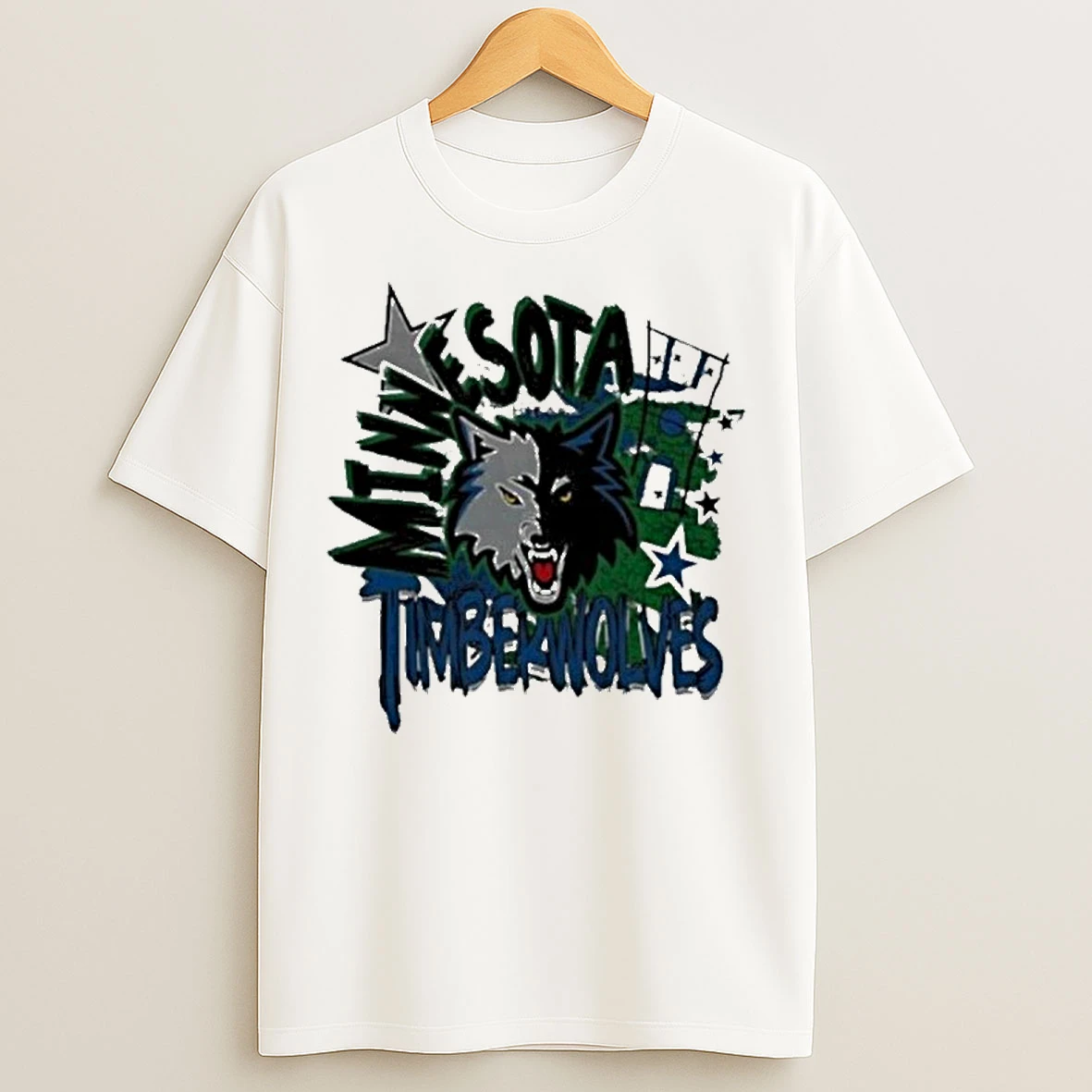 Classic Minnesota Timberwolves Play By Play Graphic Art T Shirts