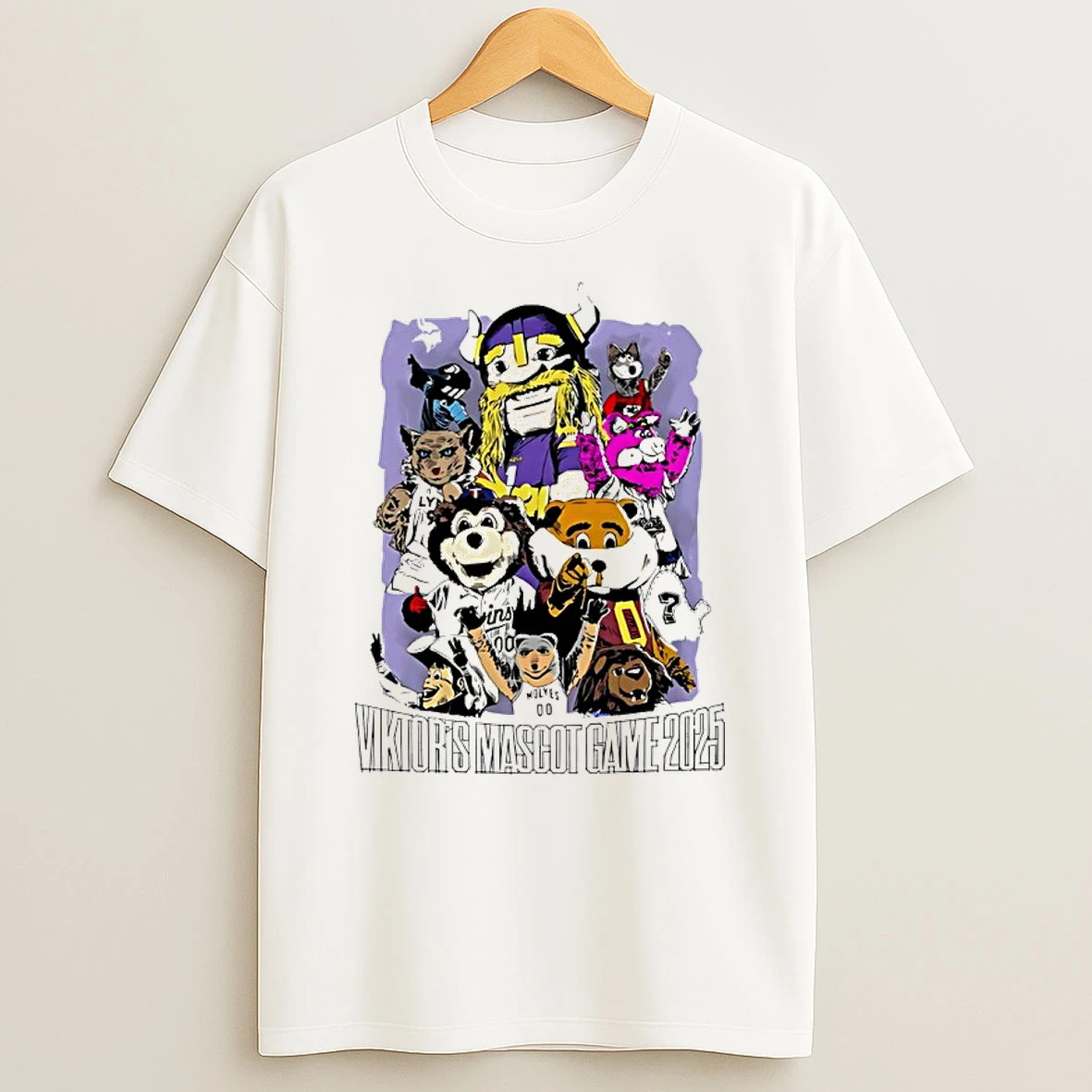 Classic Minnesota Vikings Viktors Mascot Game 2025 T Shirts