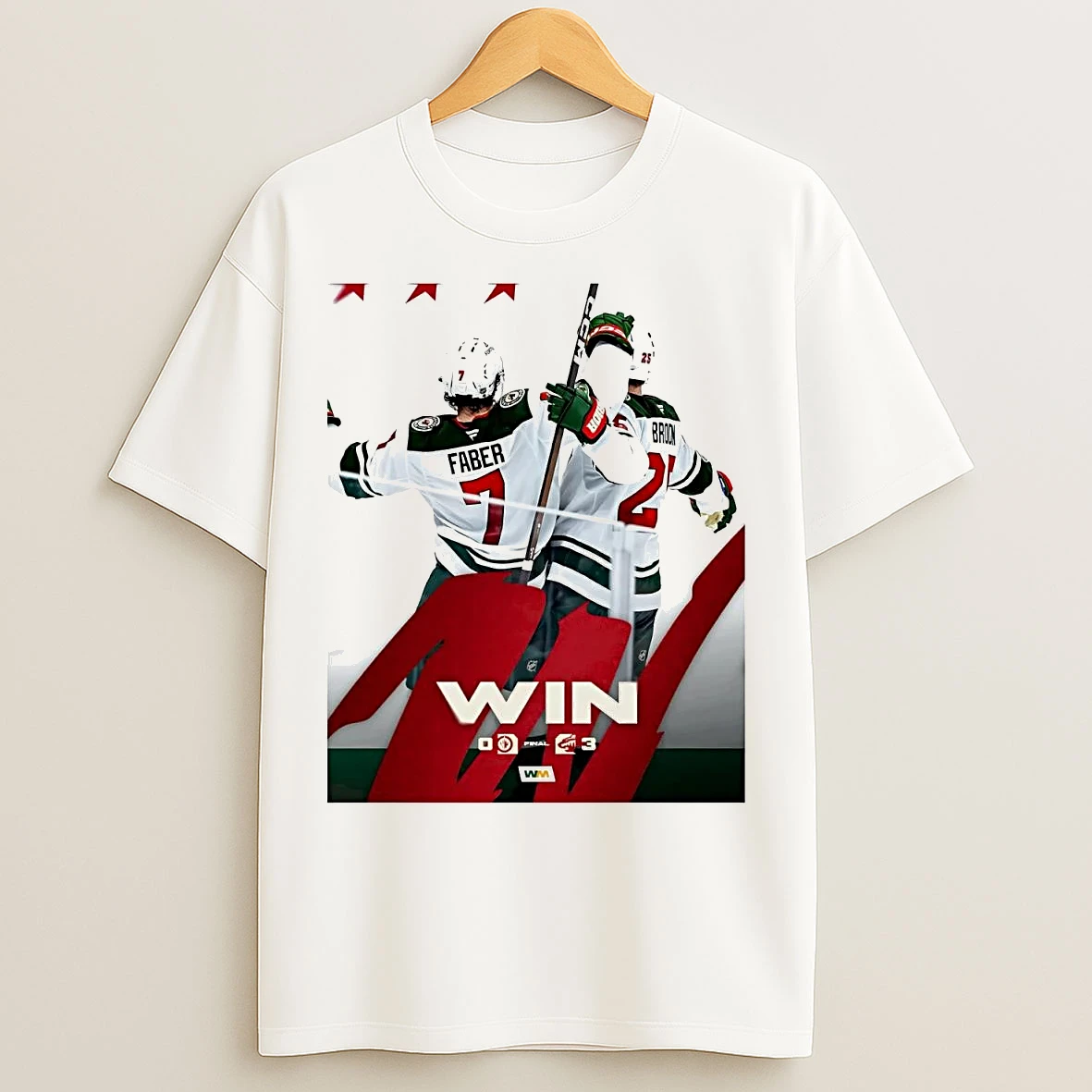 Classic Minnesota Wild Faber Broon 2k Win Final T Shirts