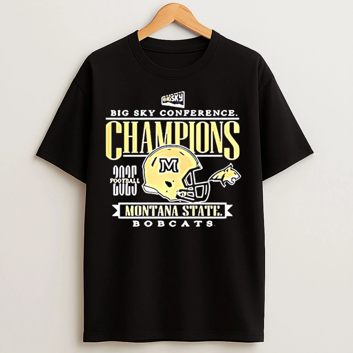 Classic Montana State Bobcats Football Big Sky Conference Champions 2025 T Shirts