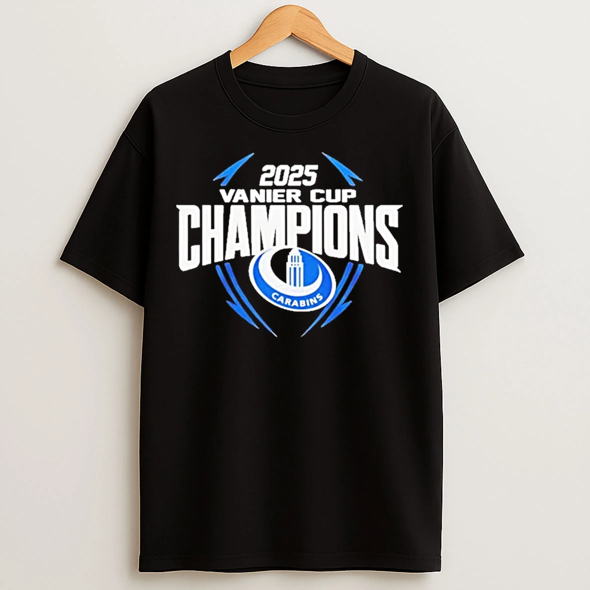 Classic Montreal Carabins 2025 Vanier Cup Champions Logo T Shirts