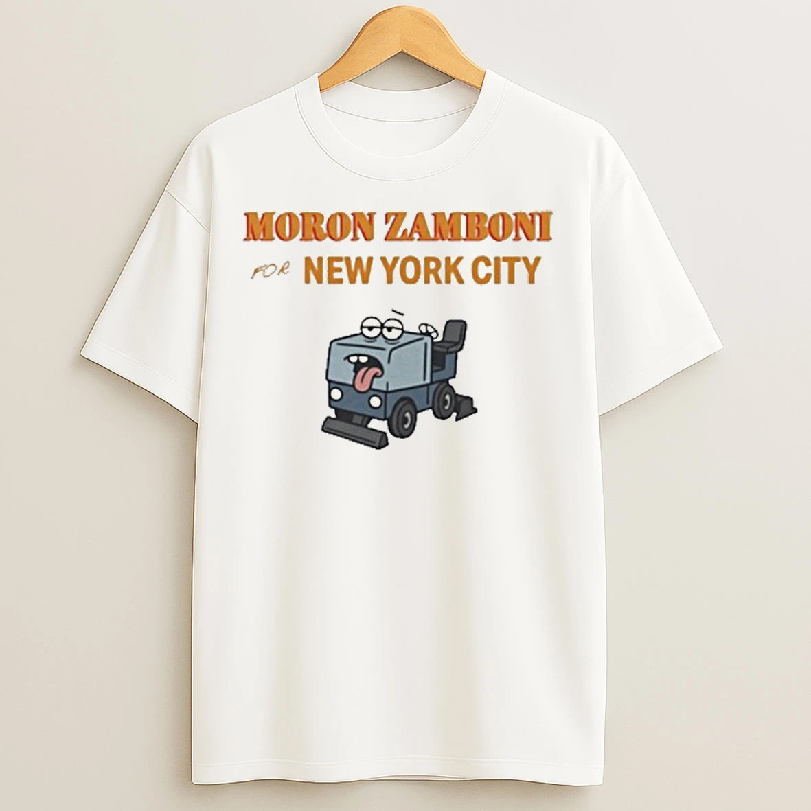 Classic Moron Zamboni For New York City Silly Ice Rink Machine T Shirts
