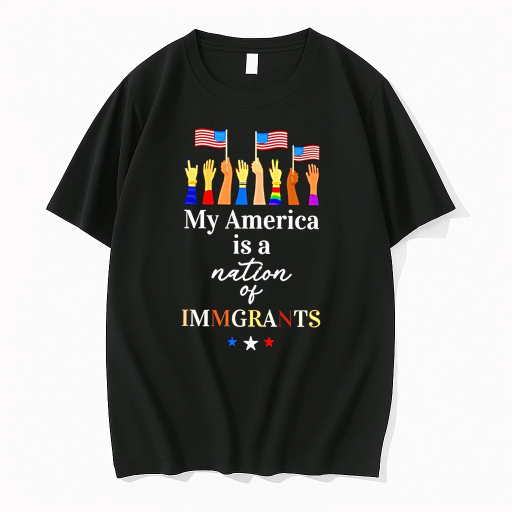 Classic My America Is A Nation Of Immigrants T Shirts