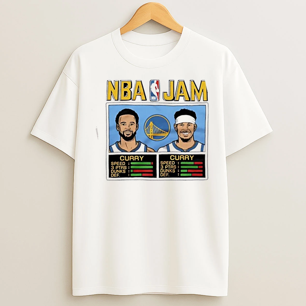 Classic Nba Jam Golden State Warriors Curry And Curry T Shirts