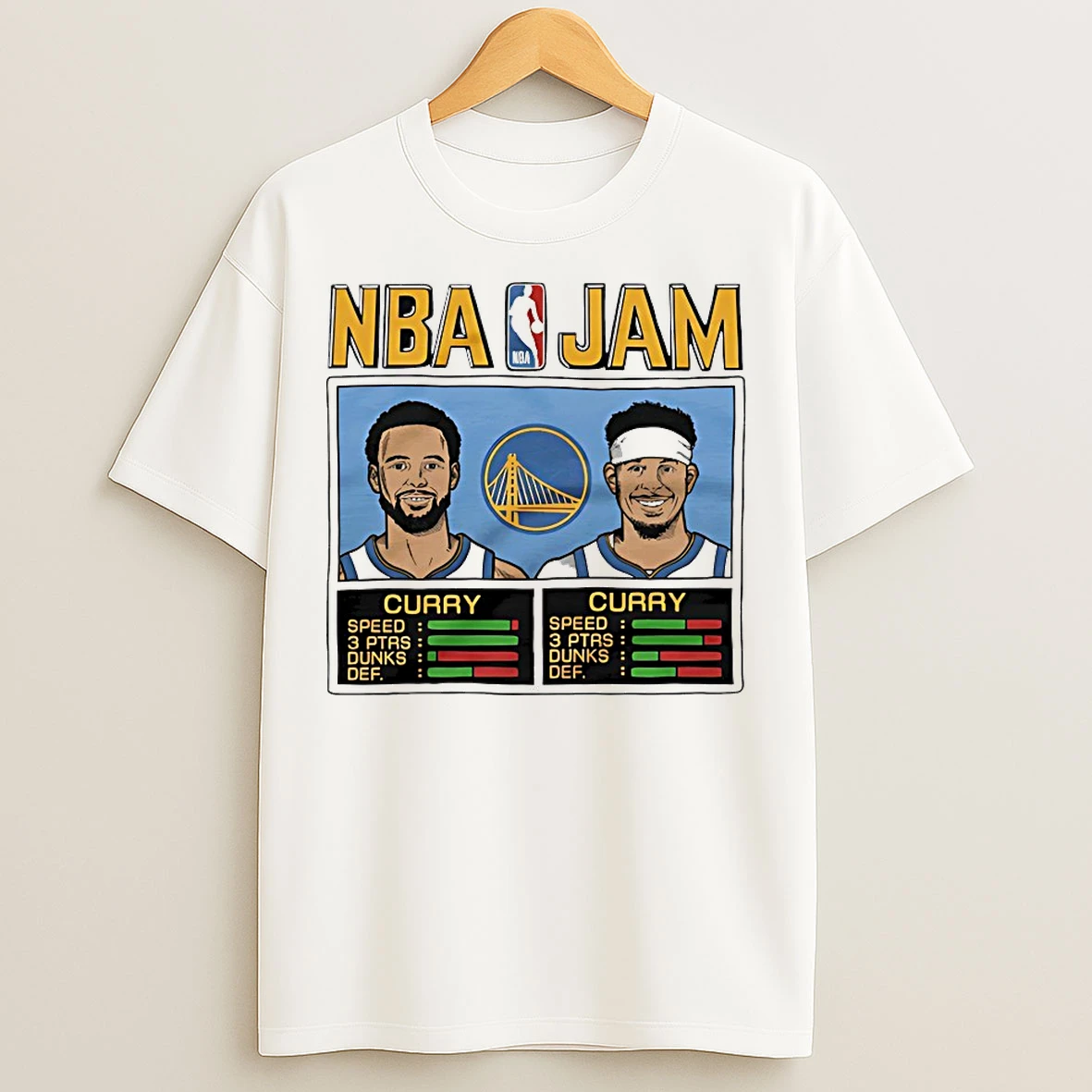 Classic Nba Jam Warriors Curry And Curry T Shirts