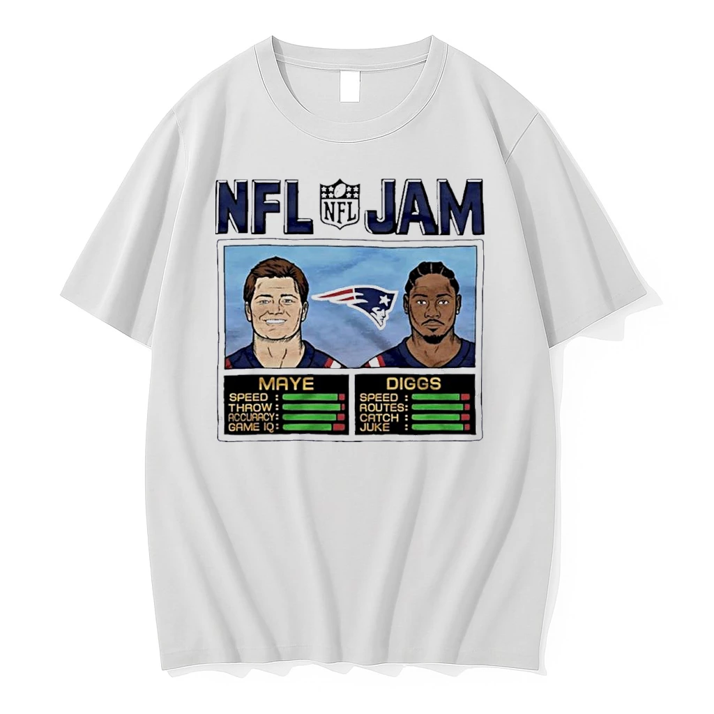 Classic Nfl Jam Patriots Maye And Diggs T Shirts