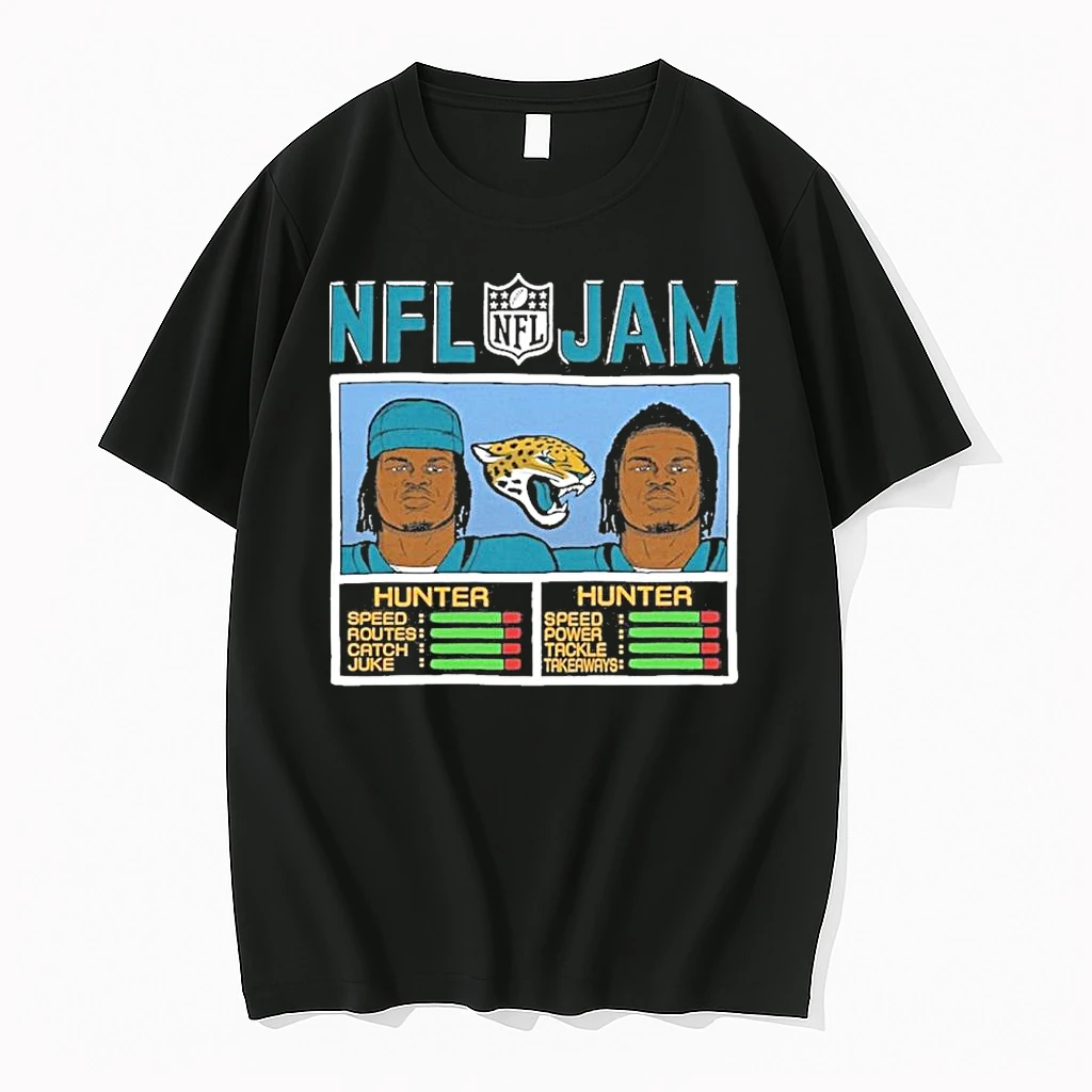 Classic Nfl Jam Travis Hunter Jacksonville Jaguars T Shirts