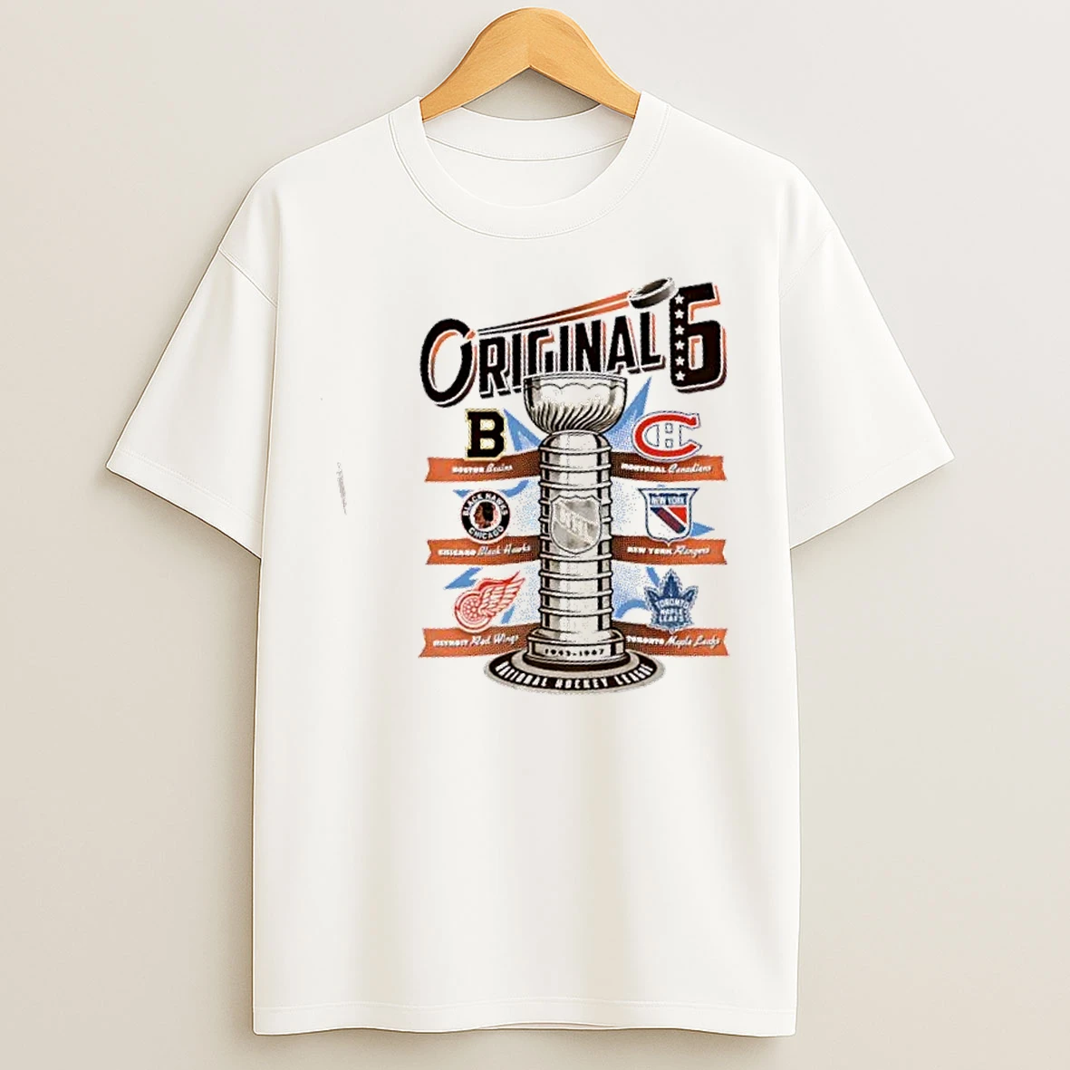 Classic Nhl The Six Stanley Cup Heritage T Shirts