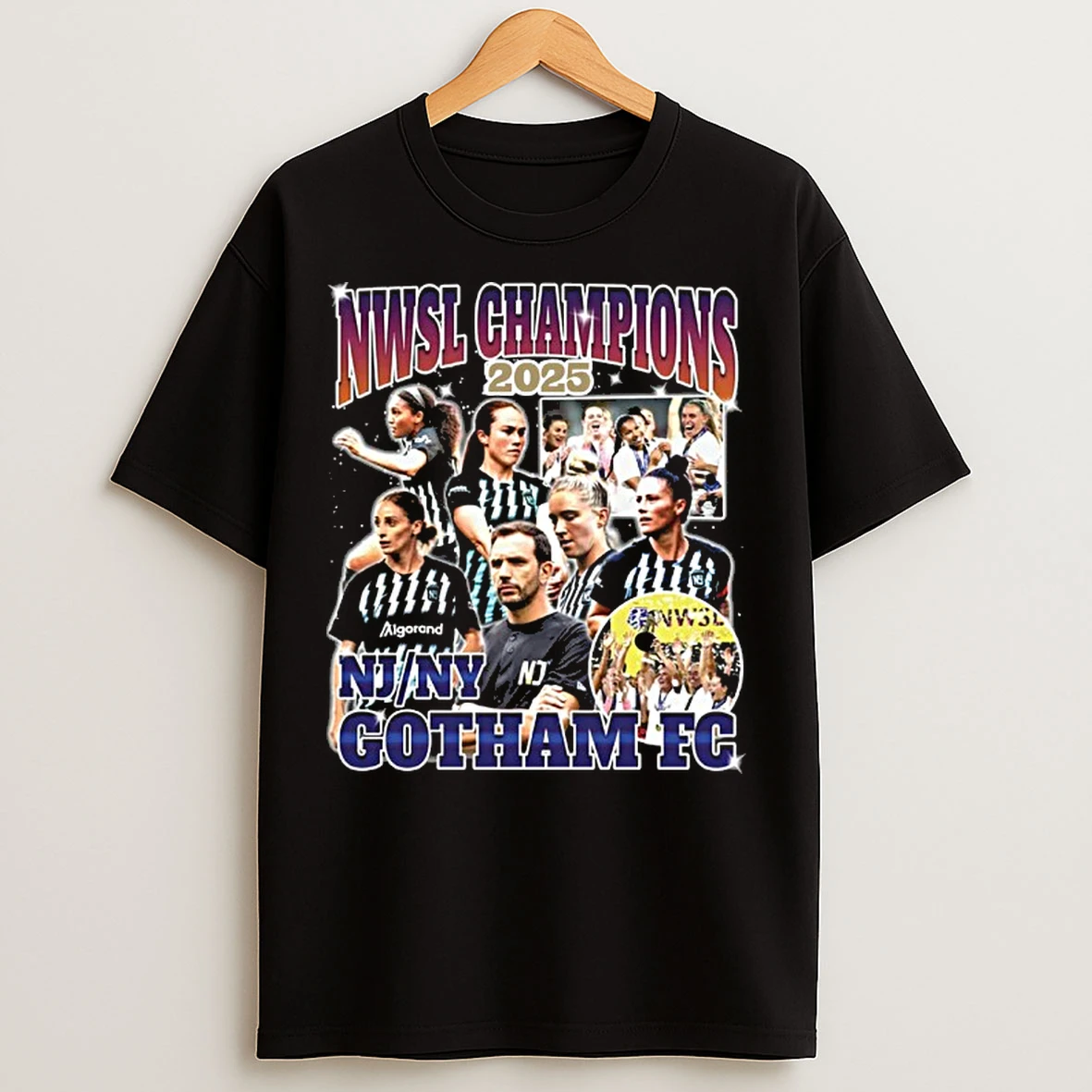 Classic Nj Ny Gotham Fc 2025 Nwsl Champions Bootleg T Shirts