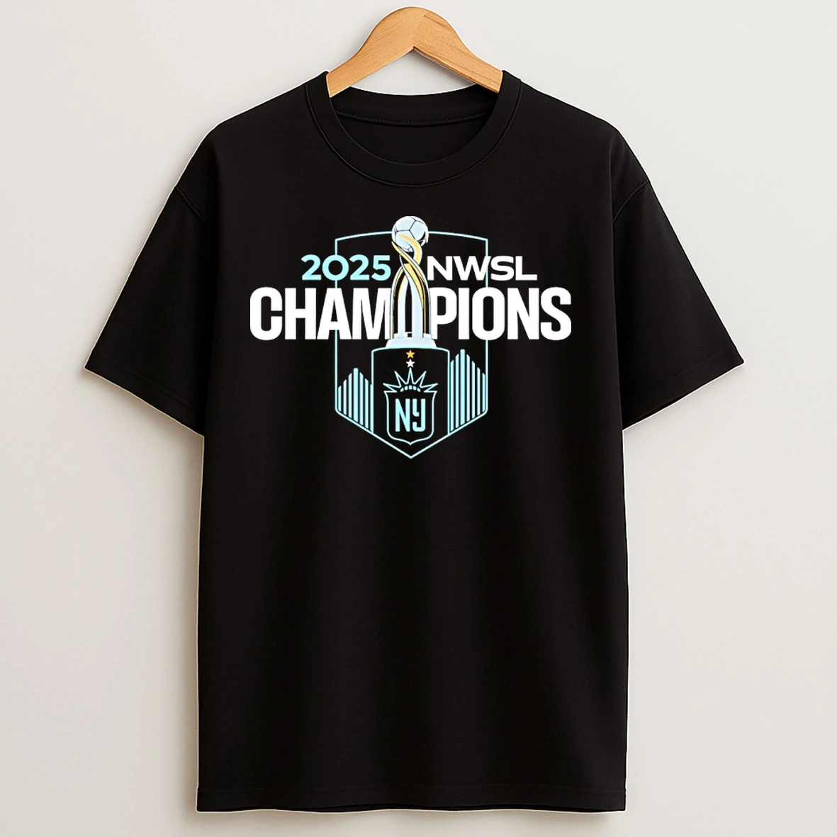 Classic Nj Ny Gotham Fc 2025 Nwsl Champions Logo T Shirts