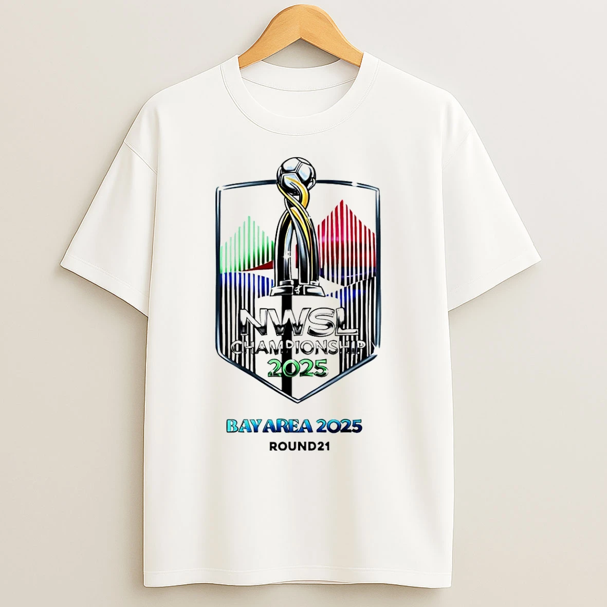 Classic Nwsl 2025 Championship Bay Area Trophy T Shirts