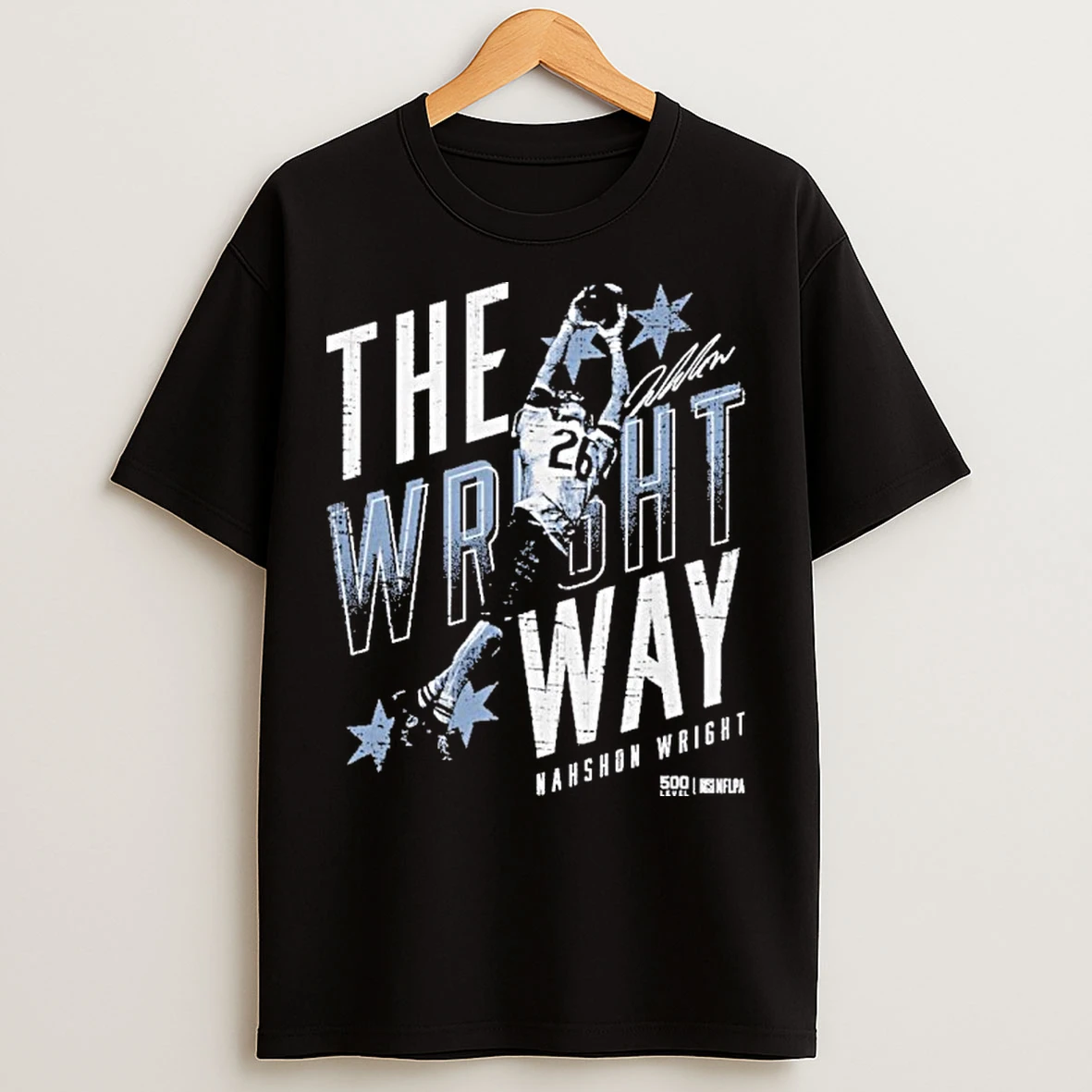 Classic Nahshon Wright Chicago Bears The Wright Way T Shirts