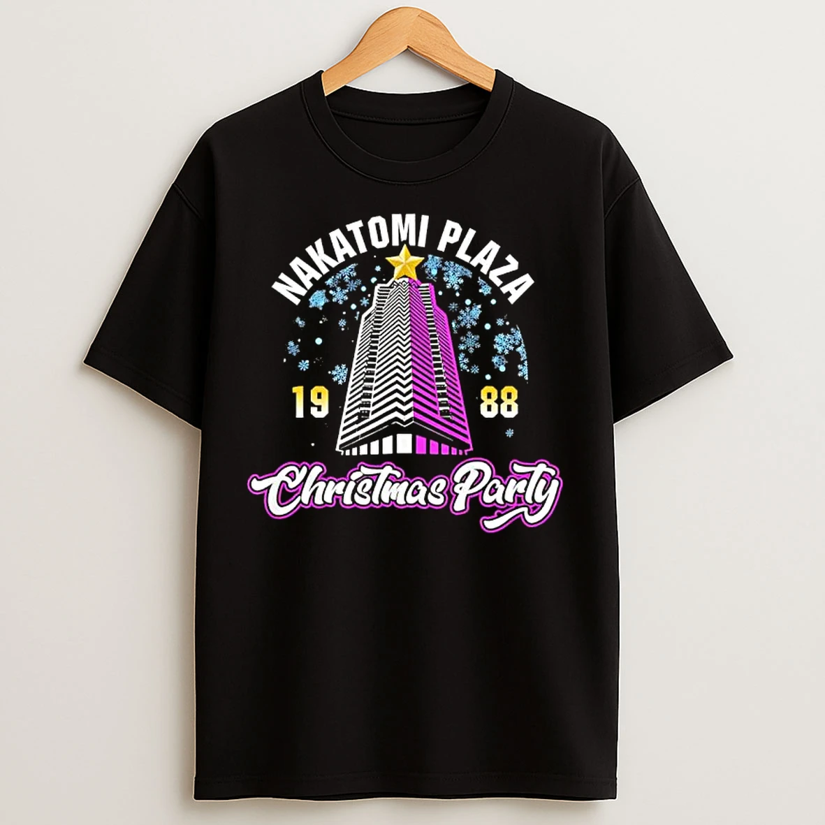 Classic Nakatomi Plaza 1988 Christmas Party T Shirts