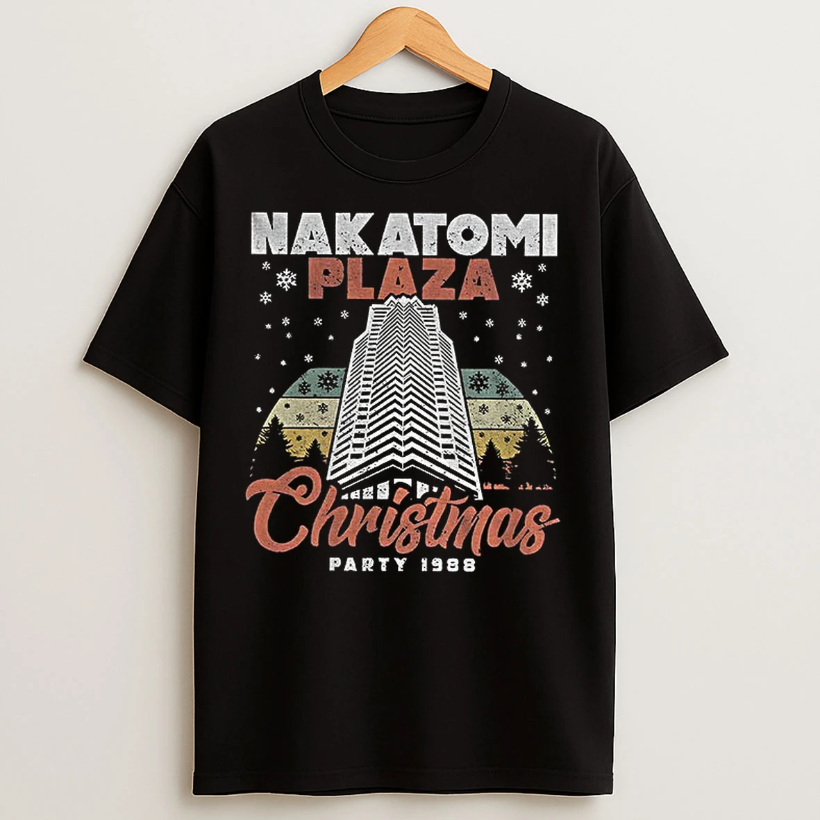 Classic Nakatomi Plaza Christmas Party 1988 Xmas Movie Ugly T Shirts