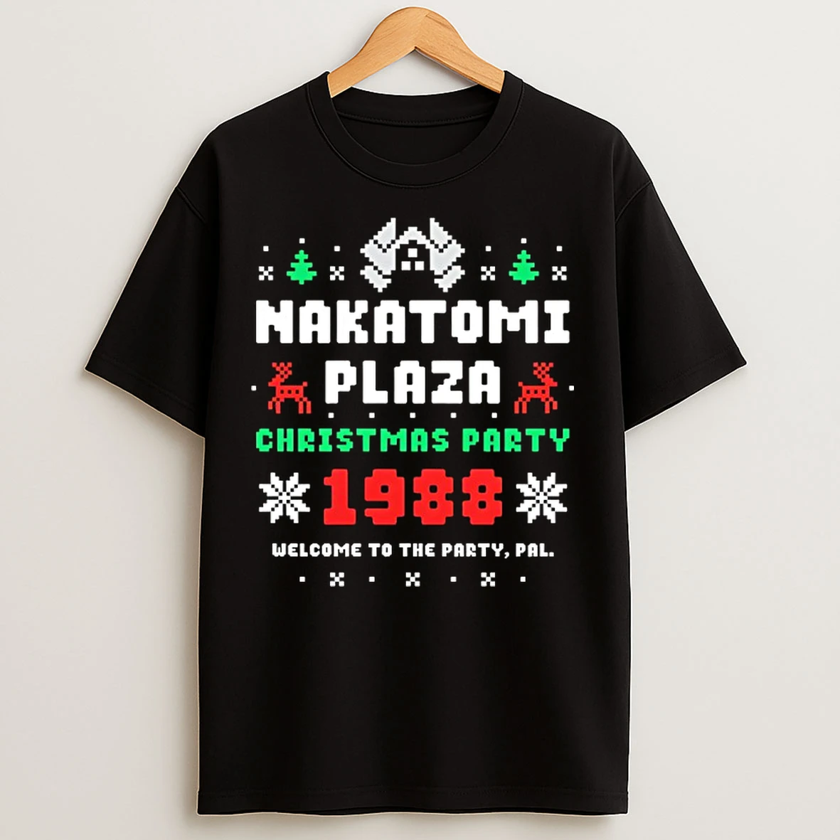 Classic Nakatomi Plaza Christmas Party 1988 Ugly Christmas T Shirts