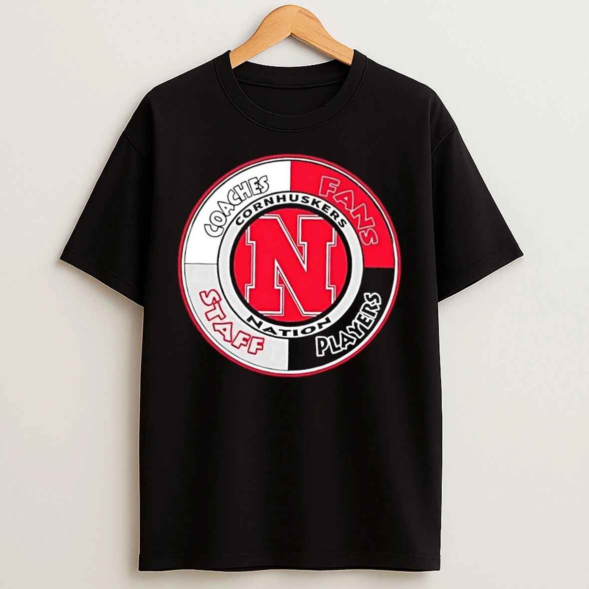 Classic Nebraska Cornhuskers Nation Coaches Fans Staff Players T Shirts