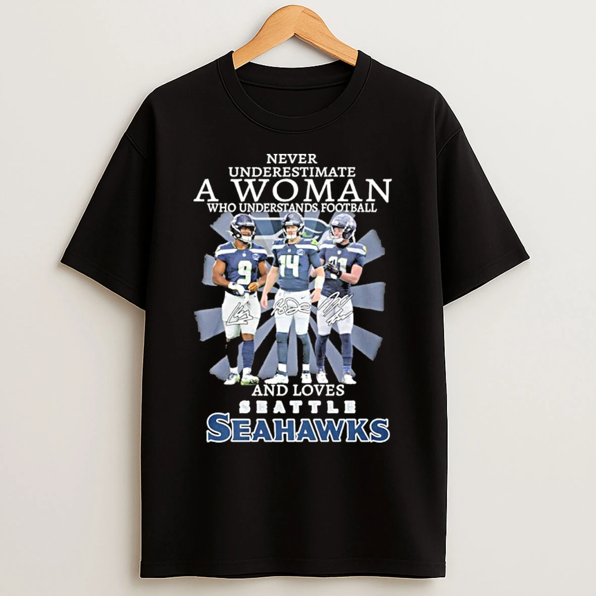Classic Never Underestimate A Woman Who Understands Football And Loves Seattle Seahawks 2025 T Shirts