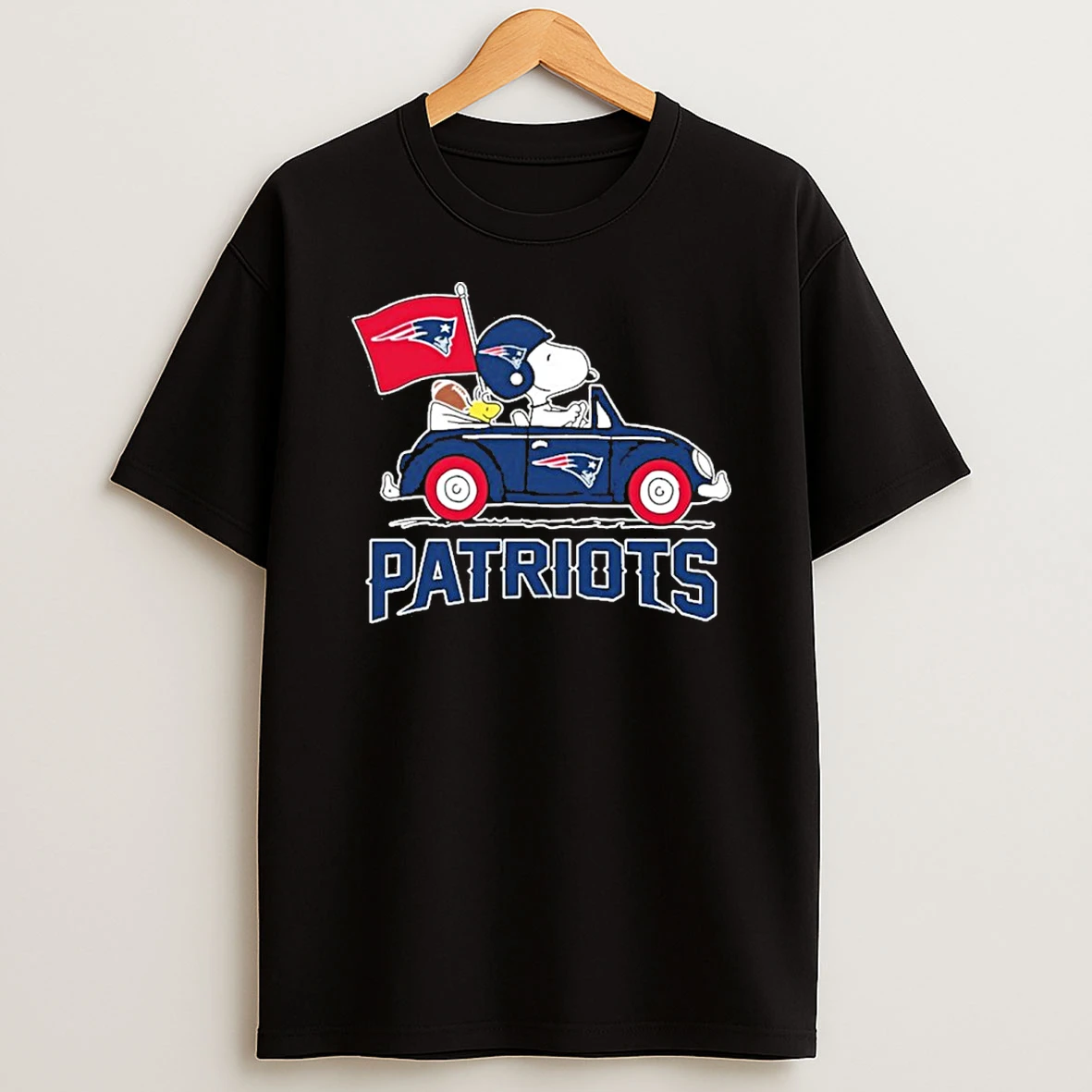 Classic New England Patriots Football X Snoopy Drive Car T Shirts