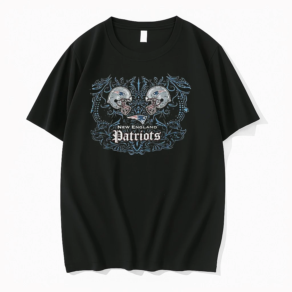 Classic New England Patriots Nfl Helmet Boston Patriots Graphic 2010s Vintage T Shirts