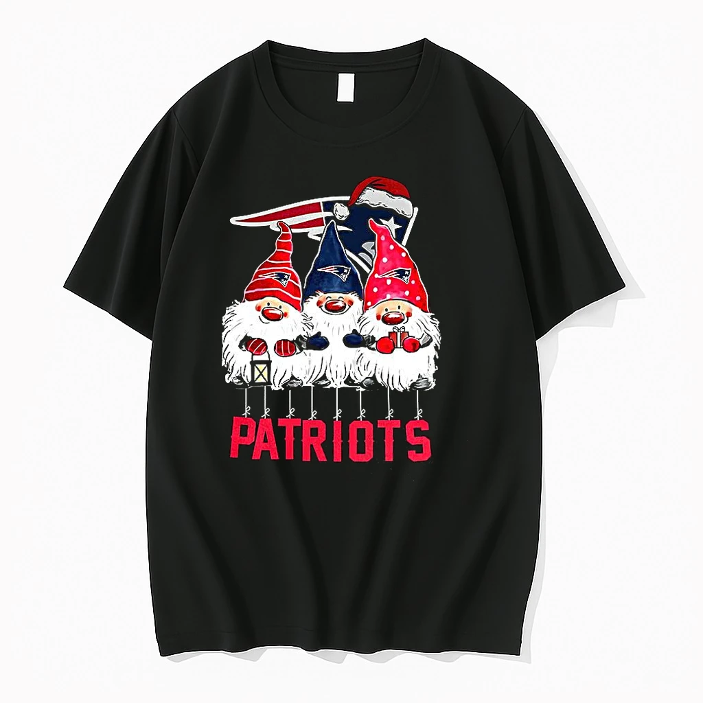Classic New England Patriots Football Gnomes Christmas T Shirts