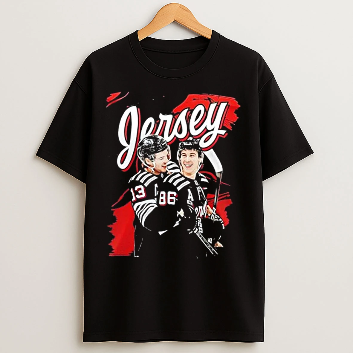 Classic New Jersey Devils Jersey Jersey Bye Bye Tour Hockey T Shirts