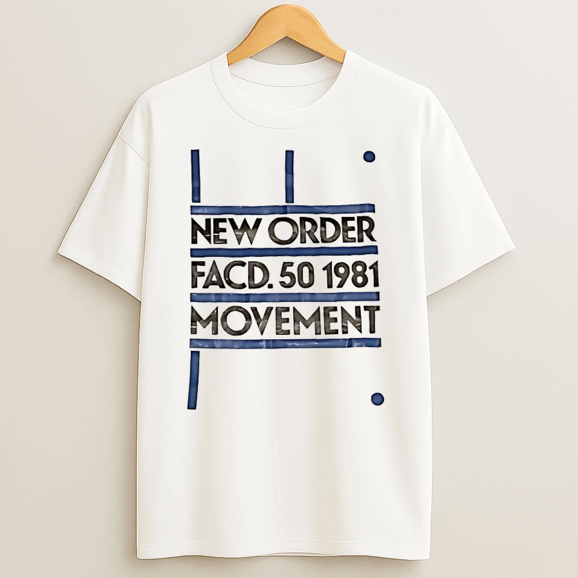 Classic New Order Facd 50 1981 Movement T Shirts