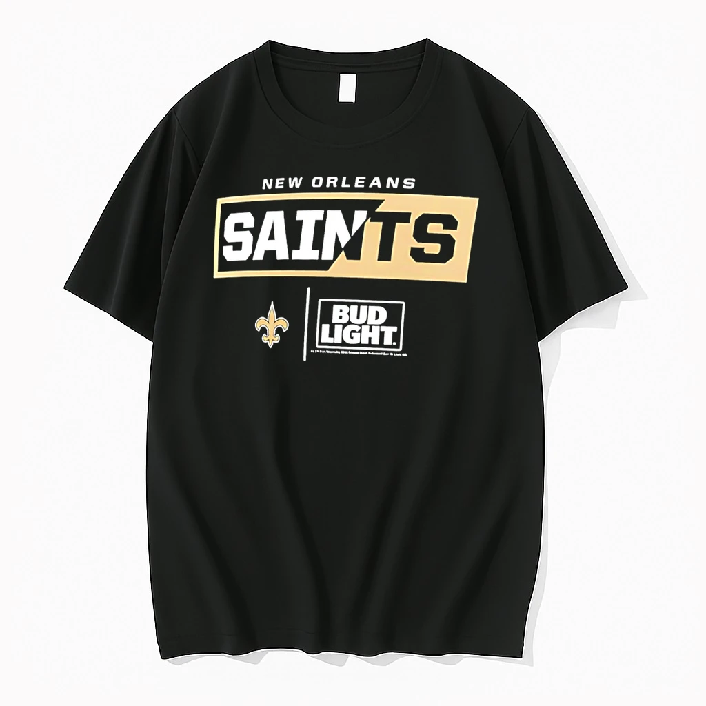 Classic New Orleans Saints Nfl X Bud Light 2025 T Shirts