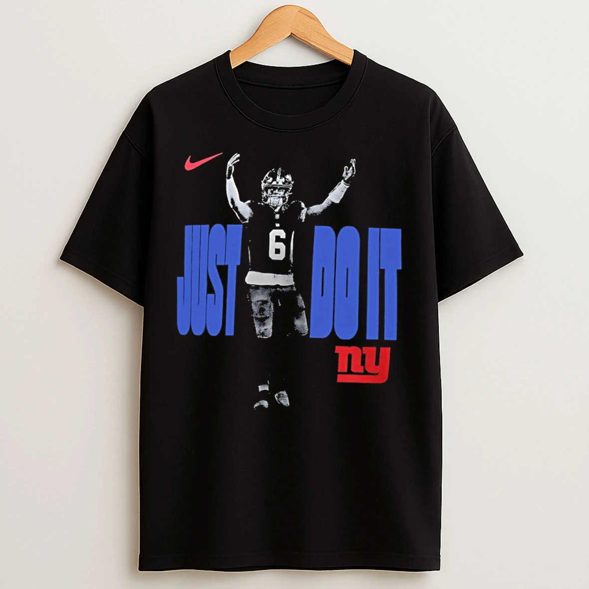 Classic New York Giants Jaxson Dart Nike Just Do It T Shirts