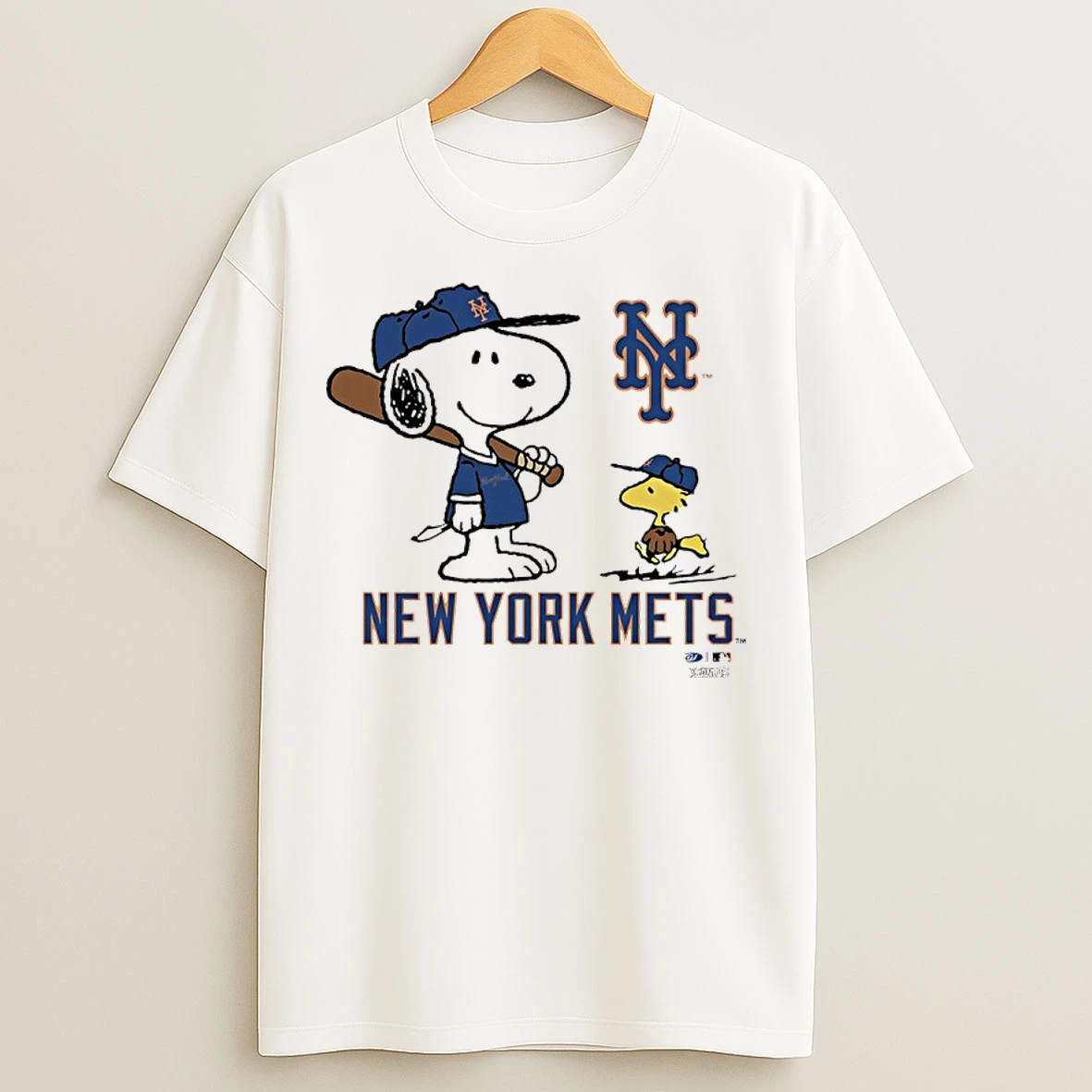 Classic New York Mets X Peanuts Snoopy And Woodstock T Shirts