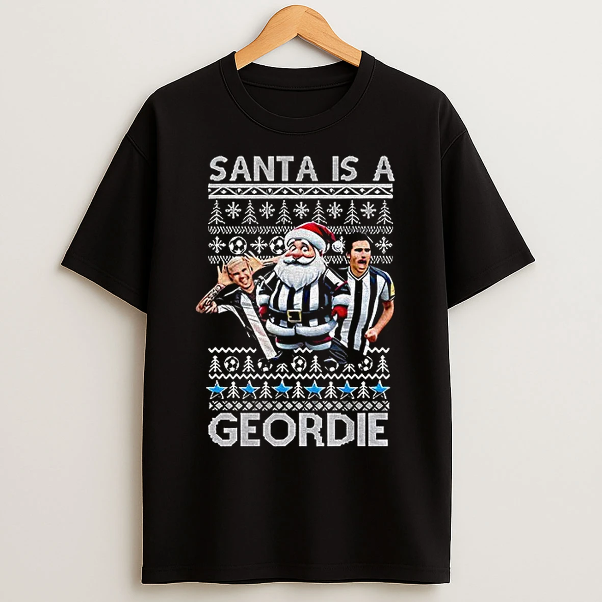 Classic Newcastle Santa Is A Geordie T Shirts