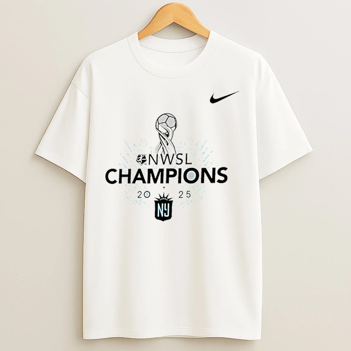 Classic Nike Nj Ny Gotham Fc 2025 Nwsl Champions Trophy T Shirts