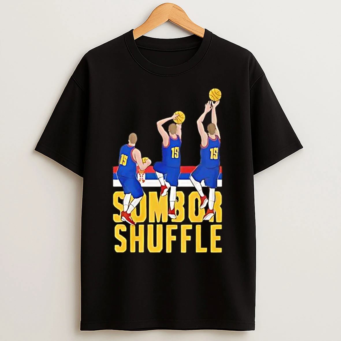 Classic Nikola Jokic Denver Nuggets Sombor Shuffle T Shirts