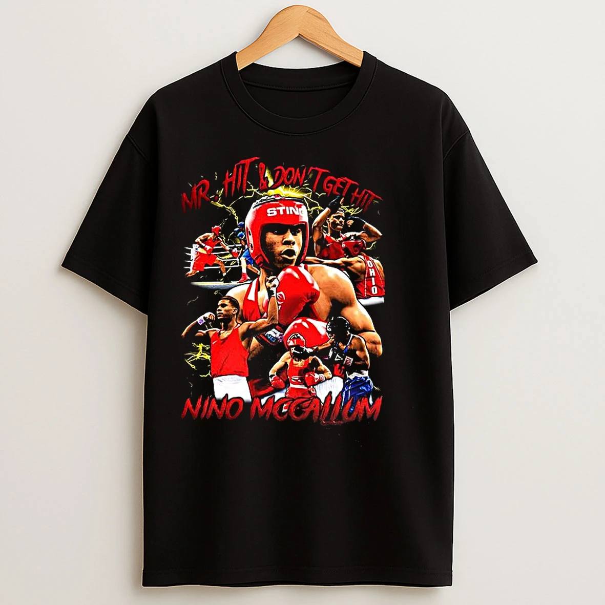 Classic Nino Mccallum Mr Hit And Dont Get Hit T Shirts