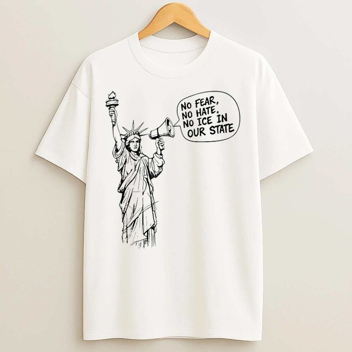 Classic No Fear No Hate No Ice In Our State T Shirts