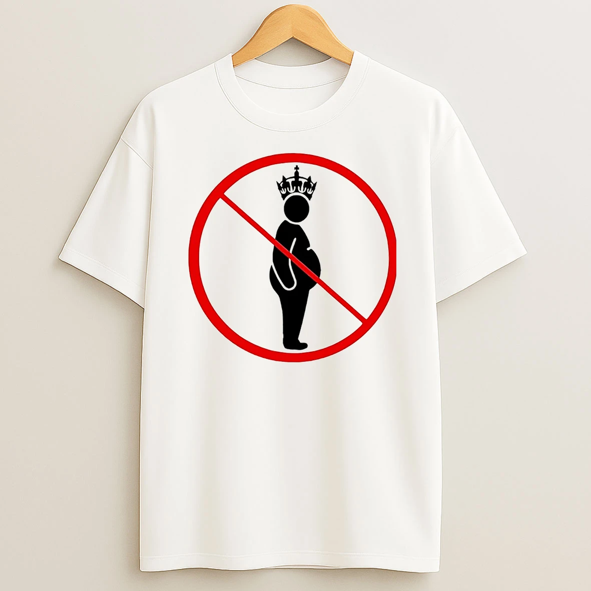 Classic No Kings Pregnant Anti Trump T Shirts