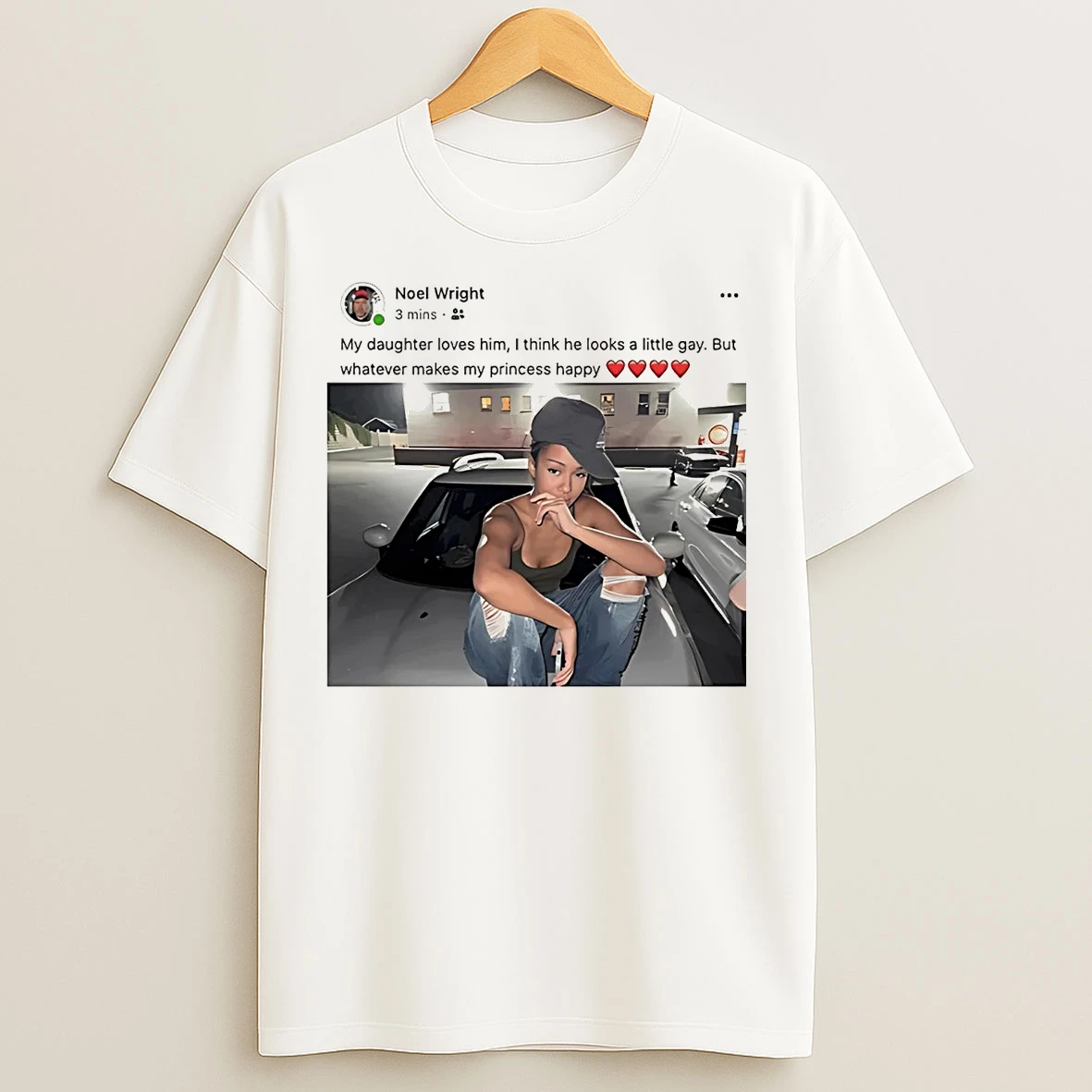 Classic Noel Wright My Daughter Loves Him I Think He Looks A Little Gay T Shirts