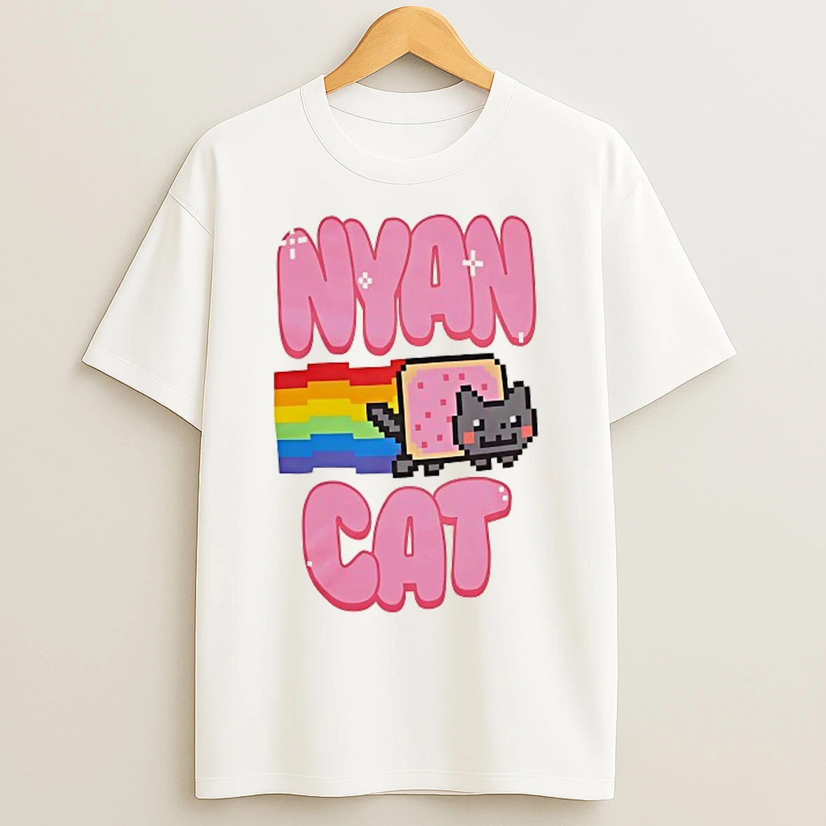 Classic Nyan Cat Logo T Shirts