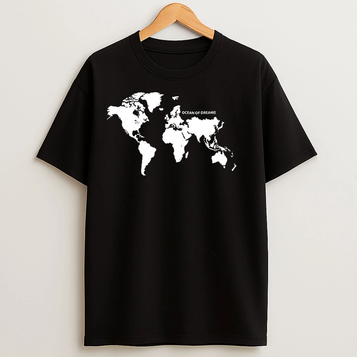 Classic Ocean Of Dreams World Map T Shirts