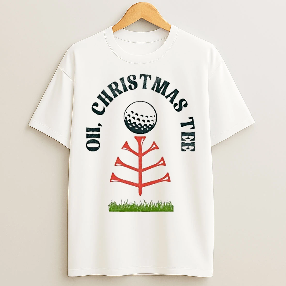 Classic Oh Christmas Tee Golf Tree T Shirts