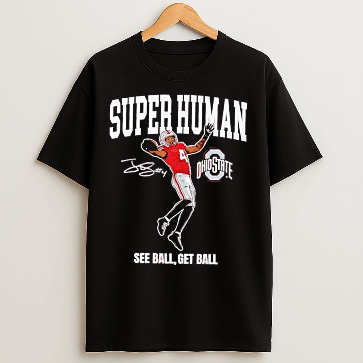 Classic Ohio State Buckeyes Football Jeremiah Smith Superhuman Signature T Shirts