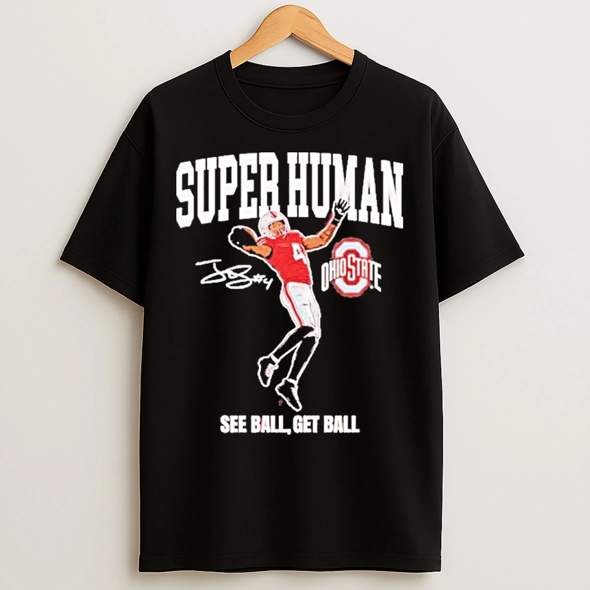 Classic Ohio State Football Jeremiah Smith Superhuman T Shirts