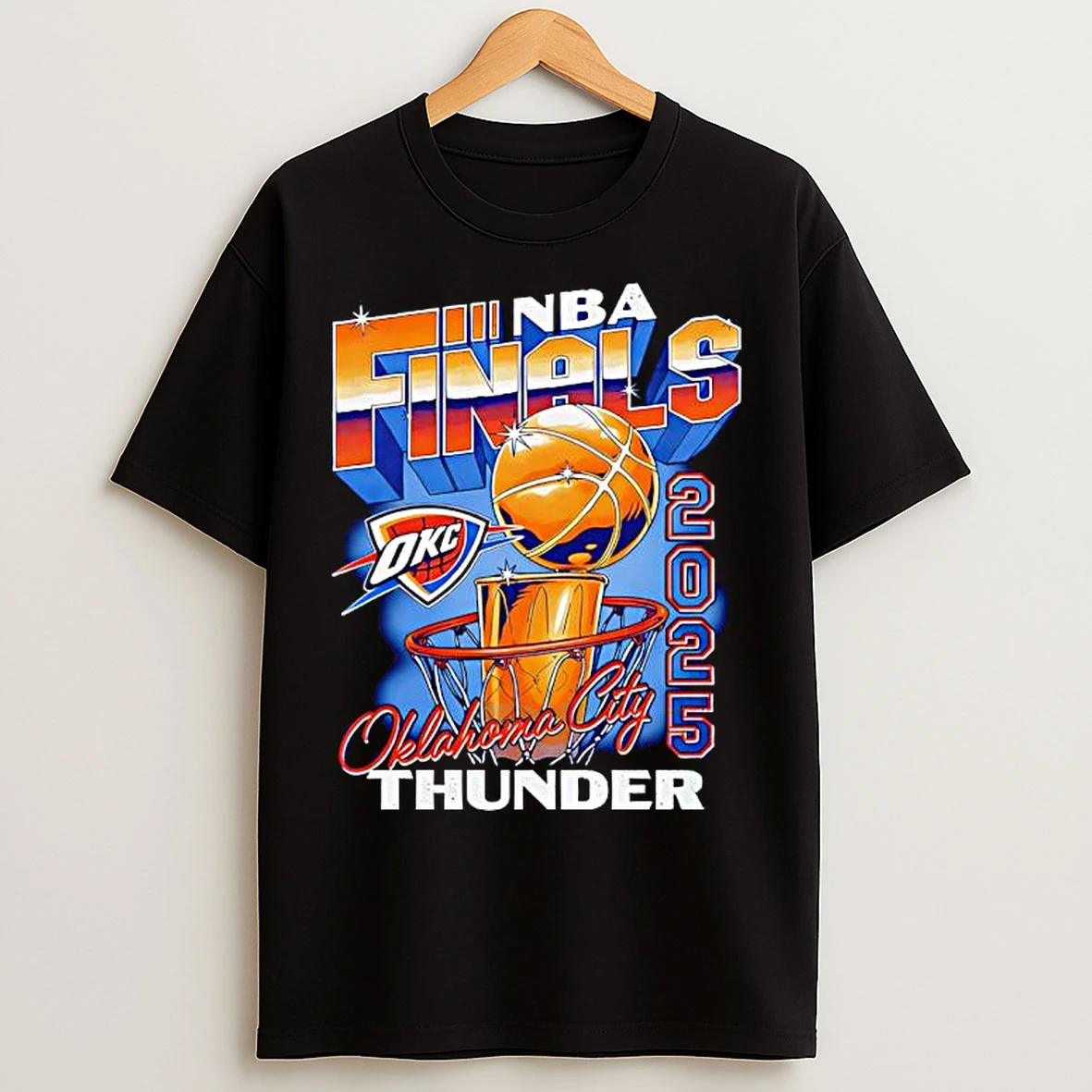 Classic Ohklahoma City Thunder Nba Finals Okc Logo 2025 T Shirts