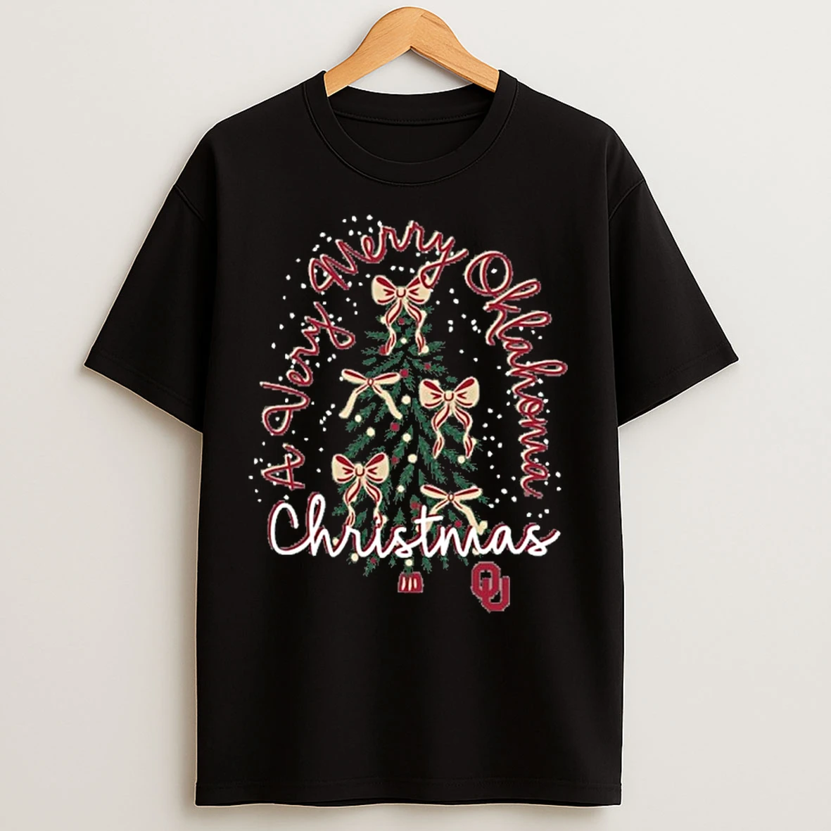 Classic Oklahoma Sooners Christmas Tree Holiday T Shirts