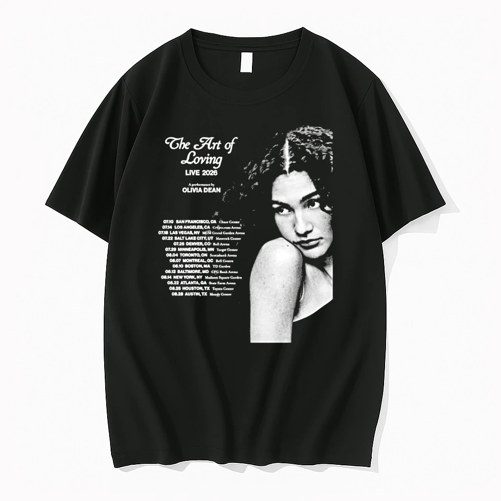 Classic Olivia Dean The Art Of Loving Tour 2026 T Shirts