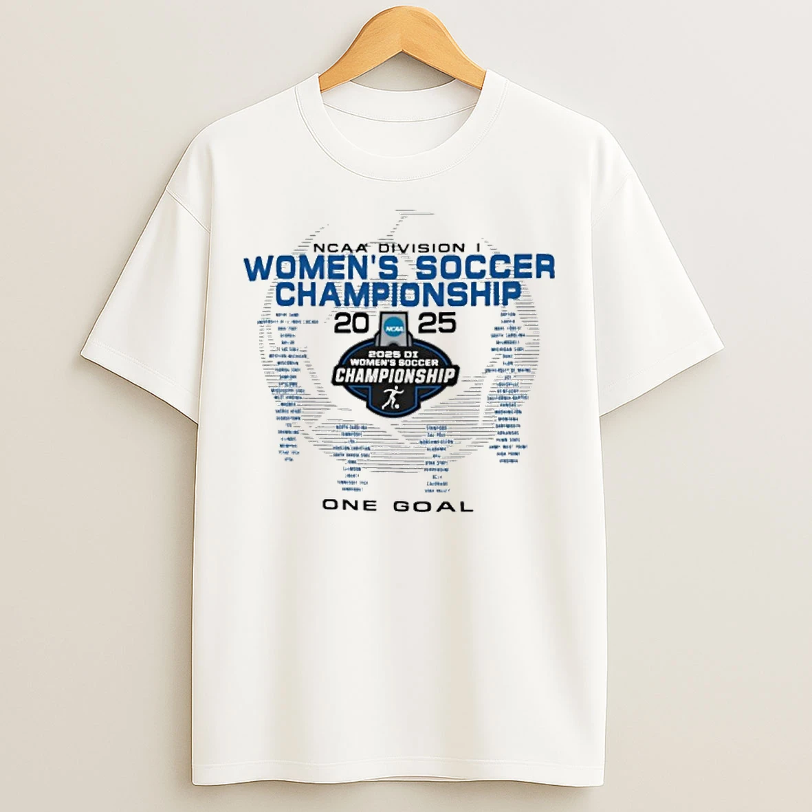 Classic One Goal Ncaa Di Womens Soccer Championship T Shirts