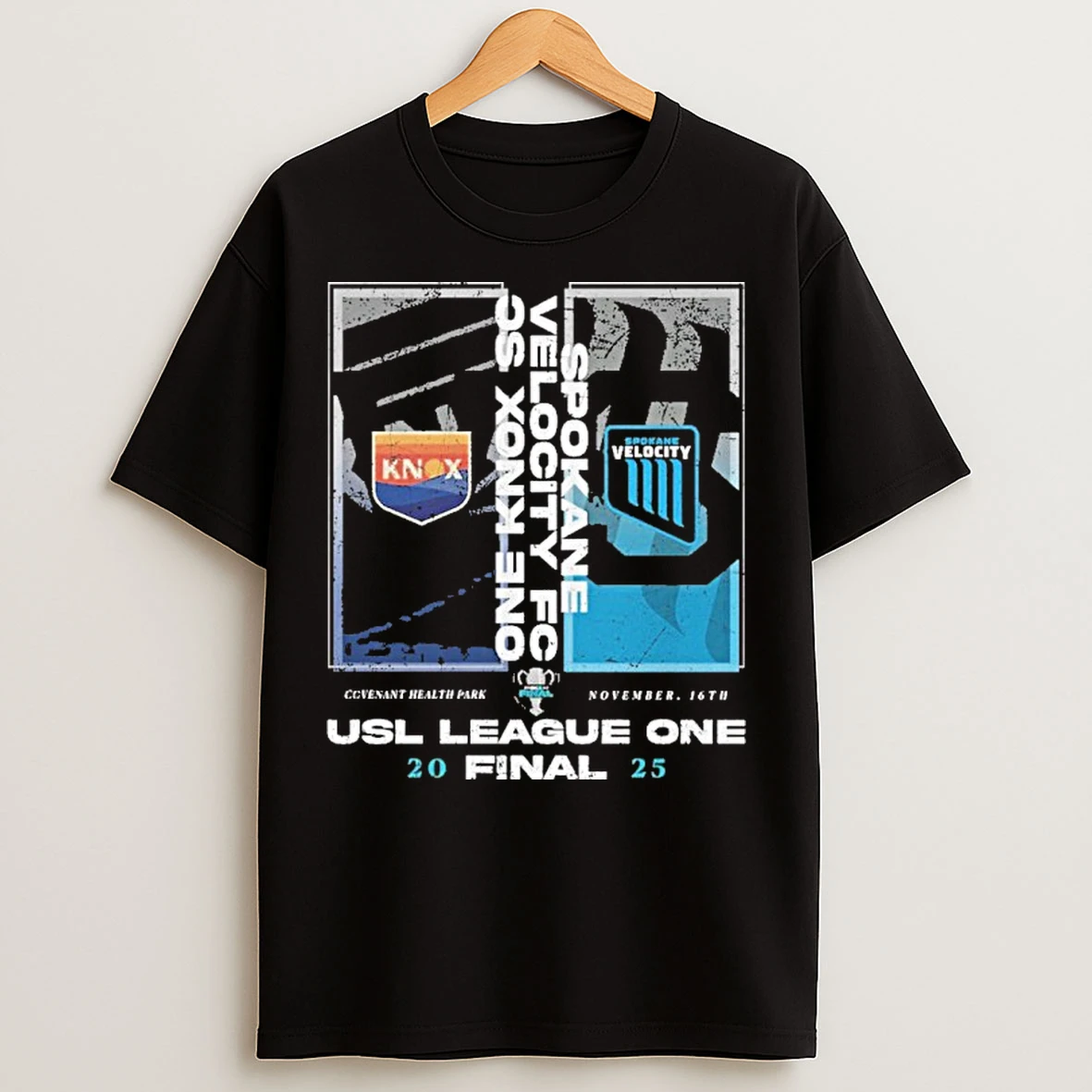 Classic One Knoxville Sc Vs Spokane Velocity Fc 2025 Usl League One Final Match Up T Shirts