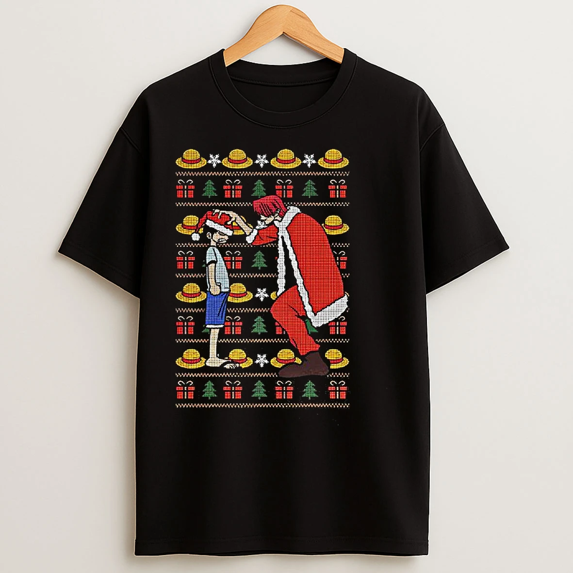 Classic One Piece Christmas Hat Parody T Shirts