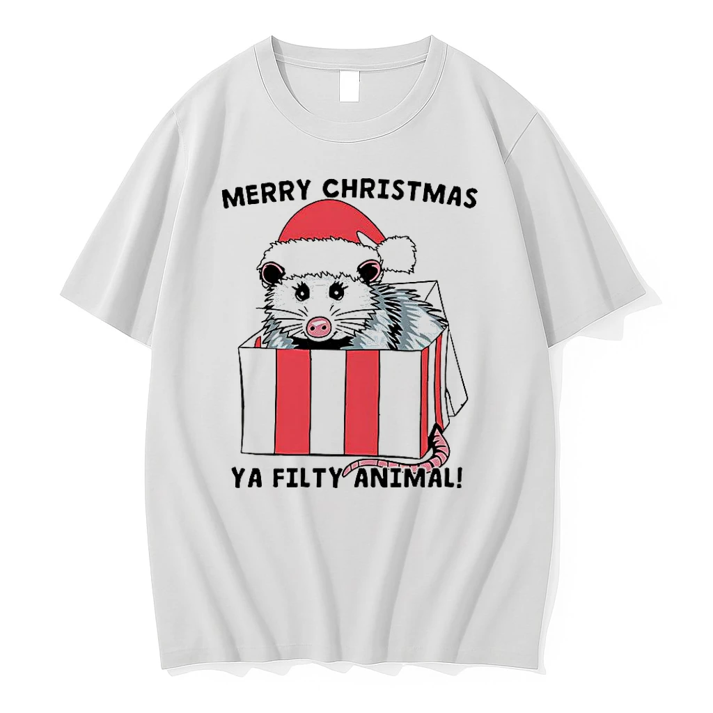 Classic Opossum The Ya Filthy Animal Merry Christmas T Shirts