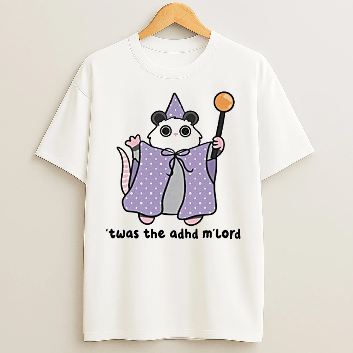 Classic Opossum Wizard Twas The Adhd Mlord Ornaments T Shirts