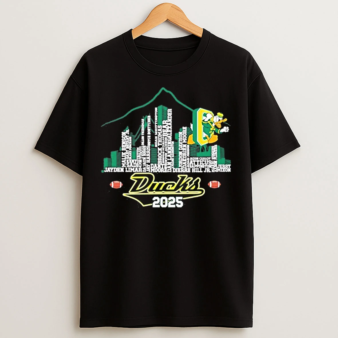 Classic Oregon Ducks Typo 2025 Logo City Vintage T Shirts